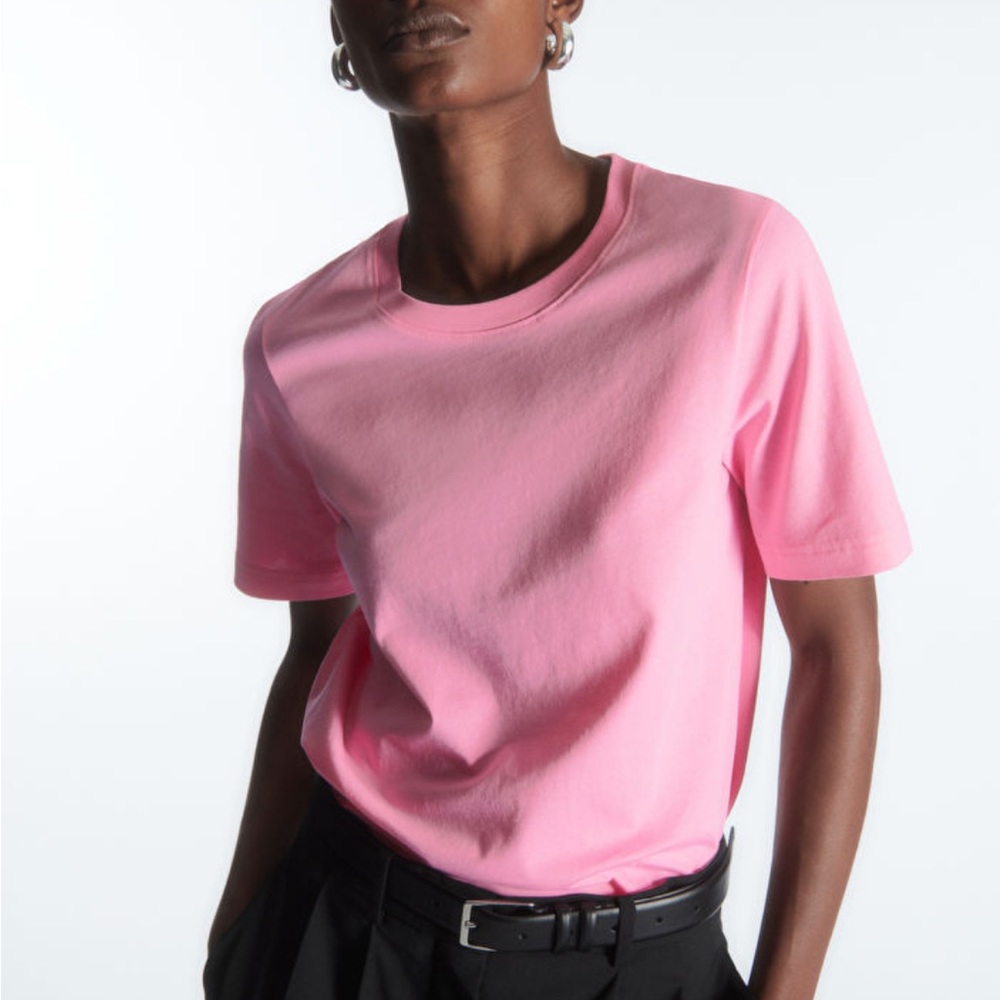 ANNEX CASUAL CORNER pink t-shirt cotton classic stripes